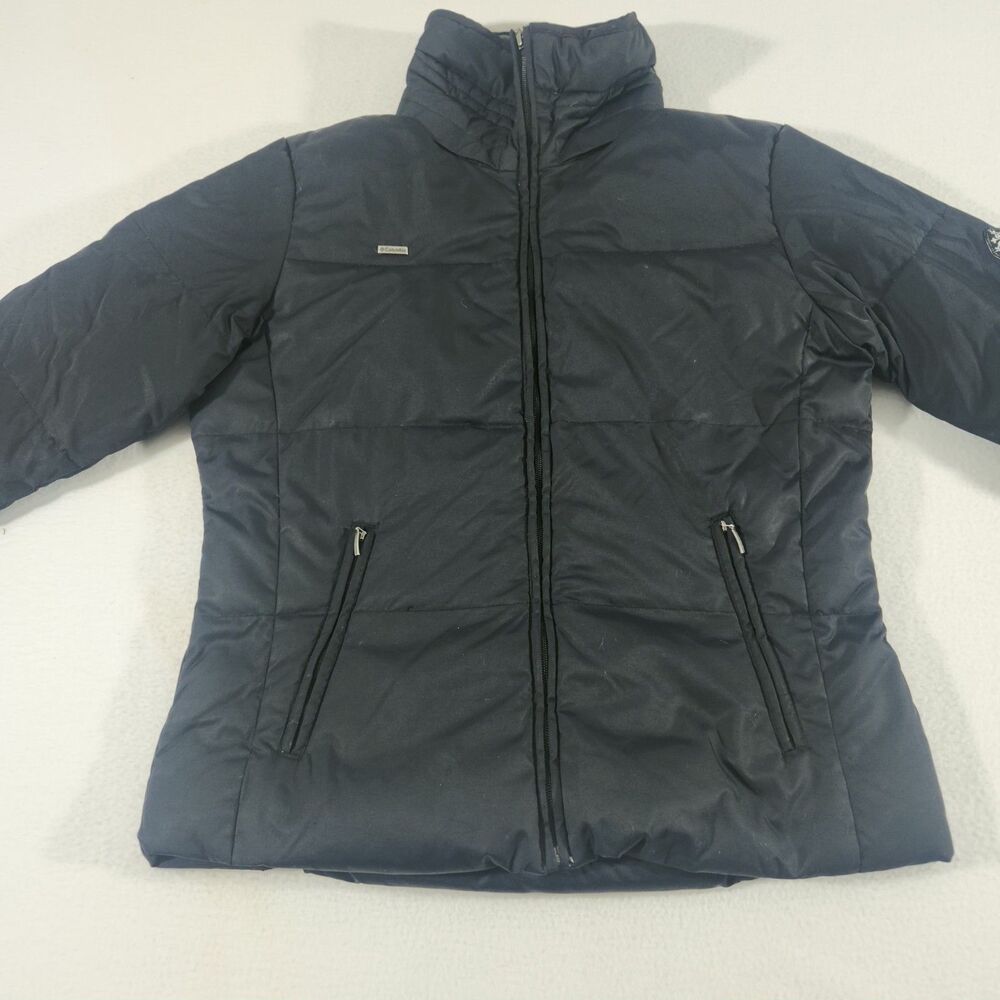 Columbia Down Women’s Puffer Coat Black Size Large Winter Coat Ski Jacket